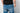 Favela Skyline Denim Jeans - basic light blue