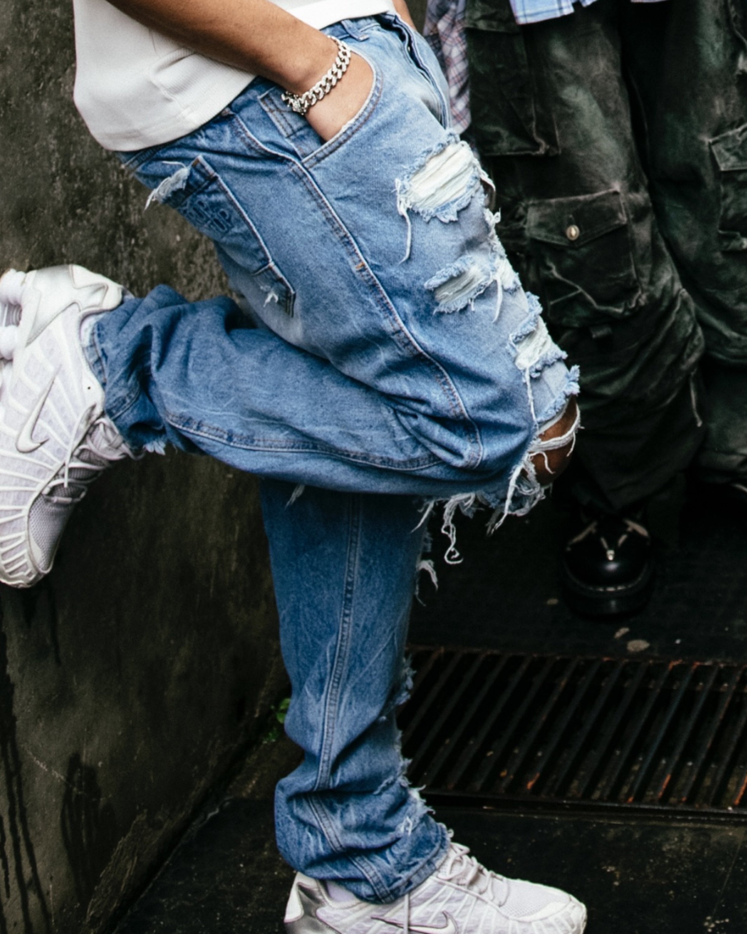Frostbite Denim Jeans - all ripped