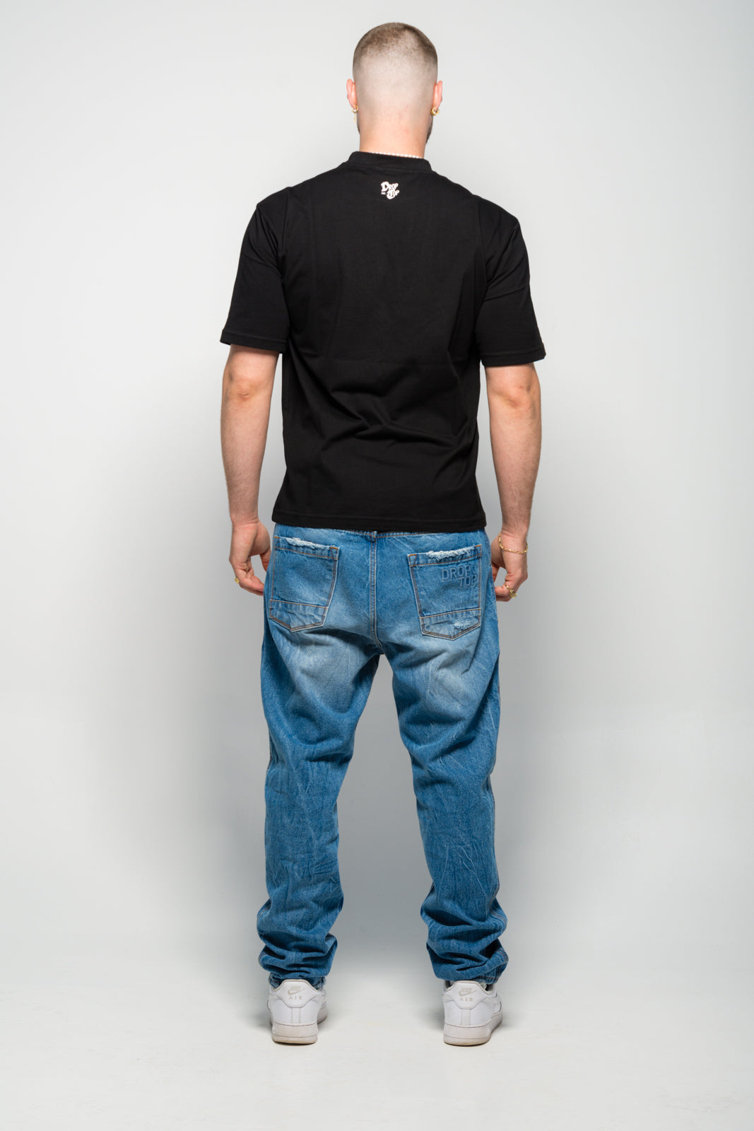 Favela Skyline Denim Jeans - basic light blue