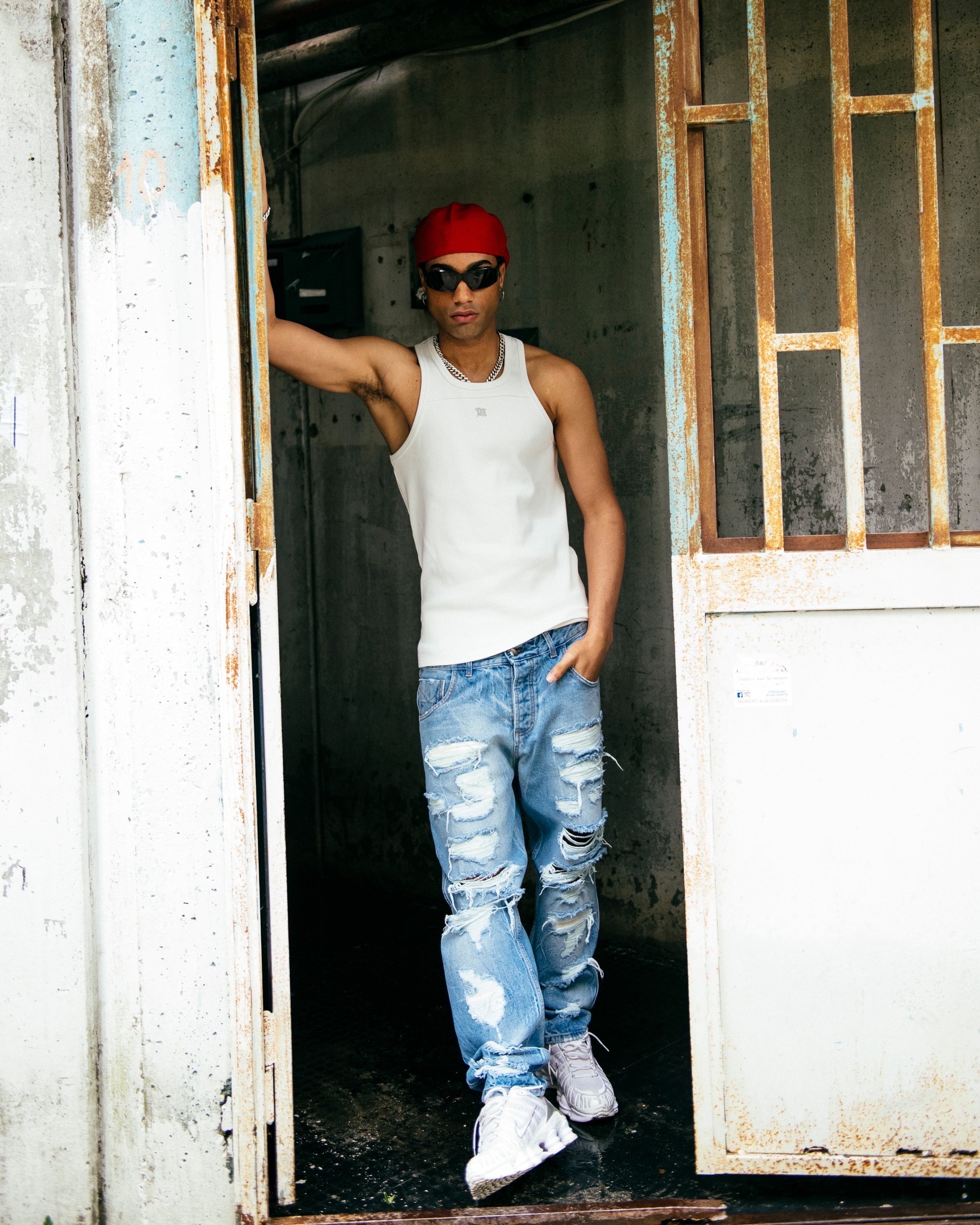 Frostbite Denim Jeans - all ripped
