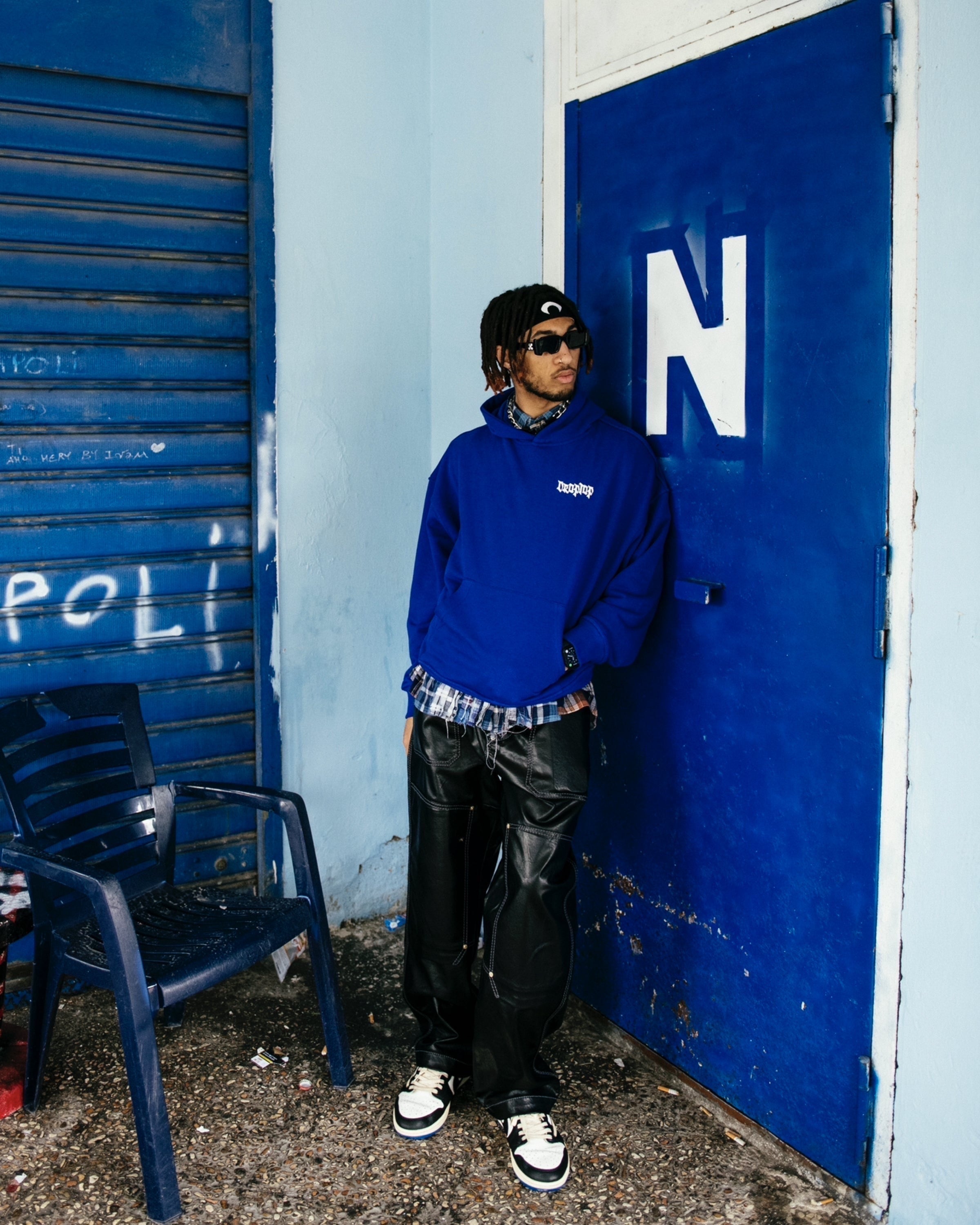 Dark Moon Hoodie - dark blue