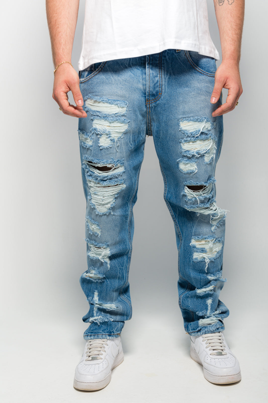 Frostbite Denim Jeans - all ripped